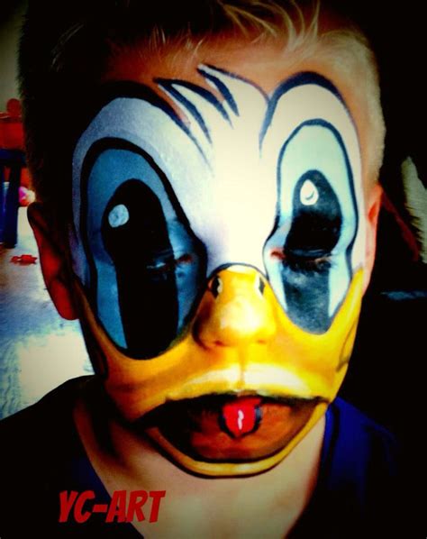 donald duck face paint|More.